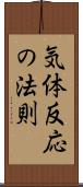 気体反応の法則 Scroll