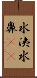 水洟;水鼻(iK) Scroll