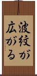 波紋が広がる Scroll