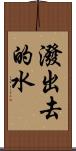 潑出去的水 Scroll