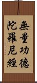 無量功德陀羅尼經 Scroll