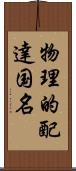 物理的配達国名 Scroll