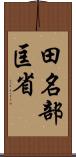 田名部匡省 Scroll