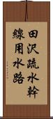 田沢疏水幹線用水路 Scroll