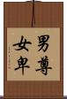 男尊女卑 Scroll