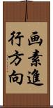 画素進行方向 Scroll