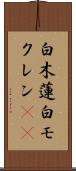 白木蓮 Scroll