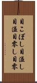 目こぼし Scroll