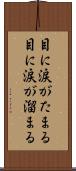 目に涙がたまる Scroll