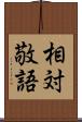 相対敬語 Scroll