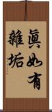 眞如有雜垢 Scroll