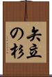 矢立の杉 Scroll