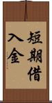 短期借入金 Scroll