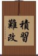積習難改 Scroll