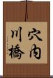 穴内川橋 Scroll