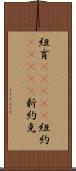 紐育(ateji) Scroll