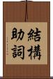 結構助詞 Scroll