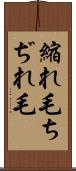 縮れ毛 Scroll