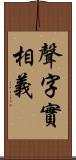 聲字實相義 Scroll