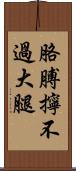 胳膊擰不過大腿 Scroll