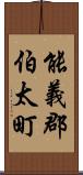 能義郡伯太町 Scroll