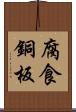 腐食銅板 Scroll