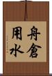 舟倉用水 Scroll