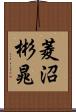 菱沼彬晁 Scroll