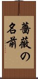 薔薇の名前 Scroll