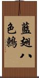 藍翅八色鶇 Scroll