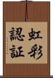 虹彩認証 Scroll