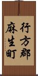 行方郡麻生町 Scroll