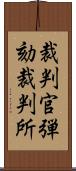 裁判官弾劾裁判所 Scroll