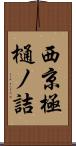 西京極樋ノ詰 Scroll