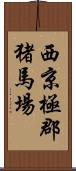 西京極郡猪馬場 Scroll