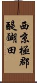 西京極郡醍醐田 Scroll