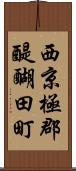 西京極郡醍醐田町 Scroll