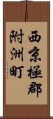 西京極郡附洲町 Scroll