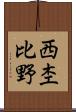 西杢比野 Scroll