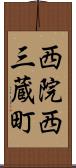 西院西三蔵町 Scroll