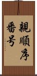 親順序番号 Scroll