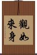 觀如來身 Scroll