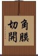 角膜切開 Scroll
