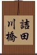 詰田川橋 Scroll