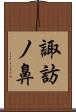 諏訪ノ鼻 Scroll