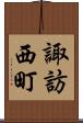諏訪西町 Scroll