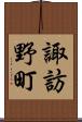 諏訪野町 Scroll