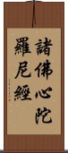 諸佛心陀羅尼經 Scroll