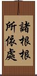 諸根根所依處 Scroll