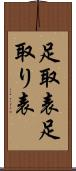 足取表 Scroll